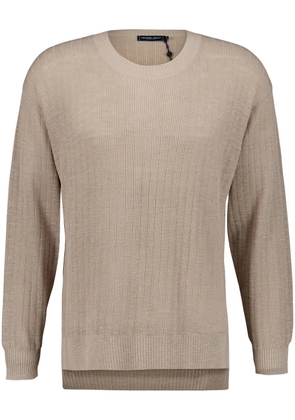Frescobol Carioca ribbed crew-neck jumper - Neutrals