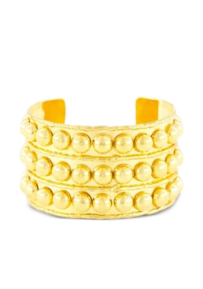 Sylvia Toledano beaded cuff bracelet - Gold