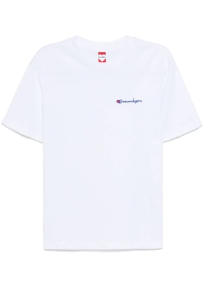 Ground Zero logo print cotton t-shirt - White