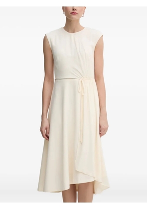 DKNY cap-sleeve cinched dress - Neutrals