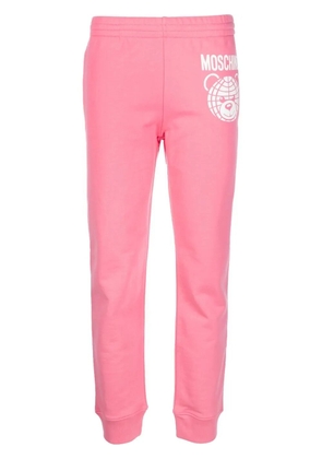 Moschino teddy bear organic cotton track trousers - Pink
