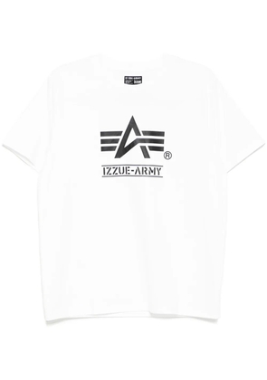 izzue logo-print T-shirt - White