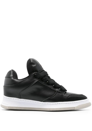 Maison MIHARA YASUHIRO Rosy pointed-toe puffer sneakers - Black