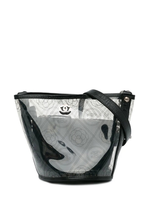 CHANEL Pre-Owned 2018 Camellia bucket bag - White