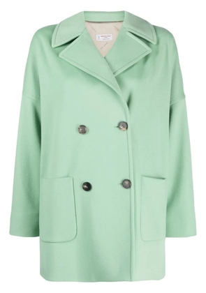 Alberto Biani double-breasted virgin wool coat - Green