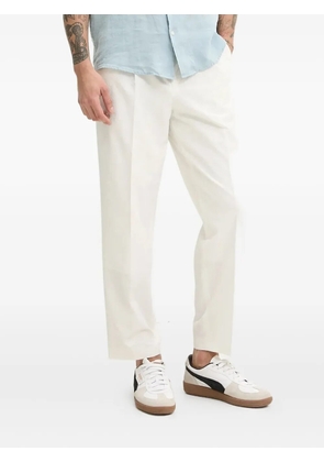 HUGO pleated-front straight-leg trousers - White