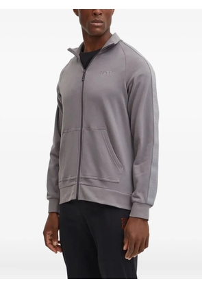 HUGO zip raglan sleeve sweatshirt - Grey