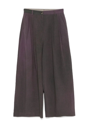 Ziggy Chen pleat-detailed trousers - Purple