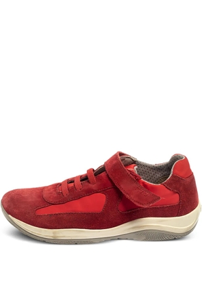 Prada Pre-Owned America's Cup Sneakers - Red