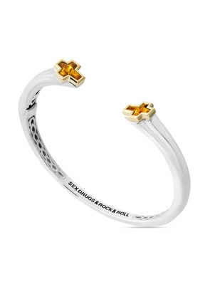 Stephen Webster Sex Drugs Rock and Roll bangle bracelet - Silver