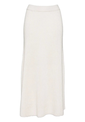 ZIMMERMANN illustration paneled rib skirt - Neutrals