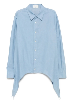 System self-tie shirt - Blue