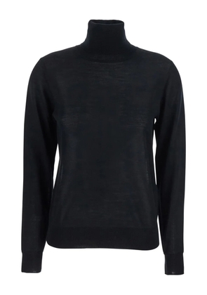 P.A.R.O.S.H. high-neck wool-silk top - Black