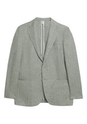 Brooks Brothers herringbone linen blazer - Green
