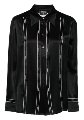 CHANEL Pre-Owned 1994 blouse long-sleeved shirt - Black