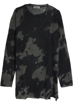 Yohji Yamamoto front-slit jumper - Black