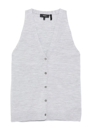 Theory wool knitted vest - Grey