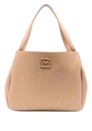 Marella logo-plaque shoulder bag - Neutrals