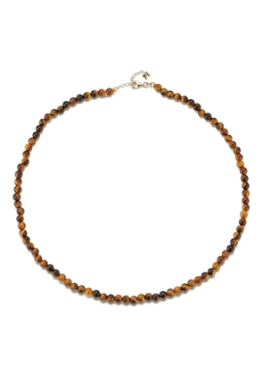 Mateo 14kt yellow gold tiger eye necklace