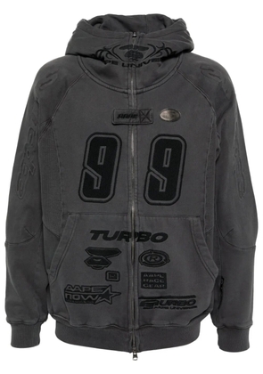 AAPE BY *A BATHING APE® motifs-embroidered hoodie - Black