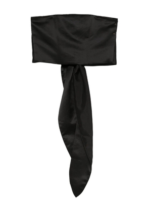 Forte Forte tie-fastening bandeau top - Black