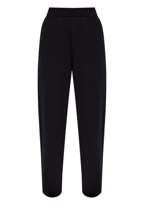 Emporio Armani logo-embroidered track pants - Black