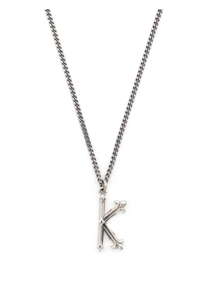Emanuele Bicocchi Alphabet pedant necklace - Silver