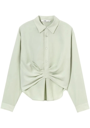 b+ab ruched long-sleeve shirt - Green