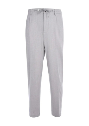 Eleventy drawstring tapered trousers - Grey