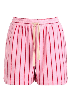 BONGUSTA Naram striped drawstring shorts - Pink