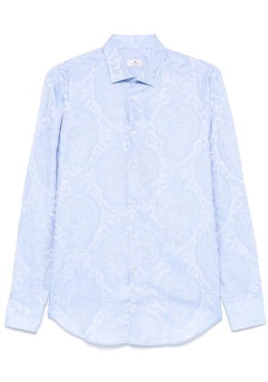 ETRO patterned-jacquard shirt - Blue