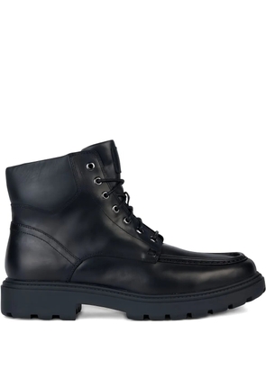 Geox lace-up leather boots - Black