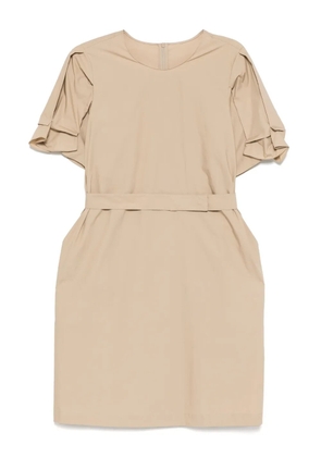 LESS belted midi dress - Brown