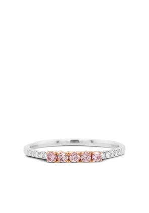 HYT Jewelry 18K white gold diamond ring - Pink