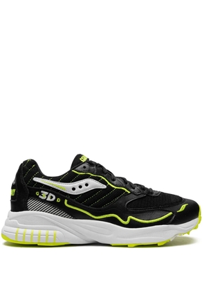 Saucony 3D Grid Hurricane 'Acid Yellow' sneakers - Black