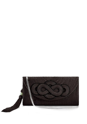 Shanghai Tang Braided Knot clutch bag - Black