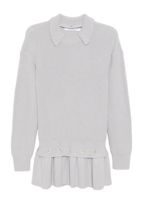 Rokh peplum-hem jumper - Grey