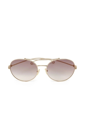 Etro Pre-Owned round-frame sunglasses - Yellow