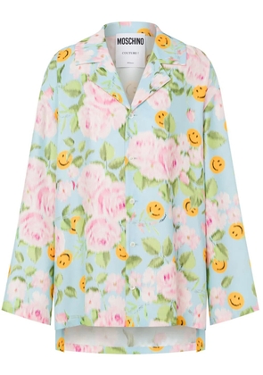 Moschino floral-print shirt - Blue