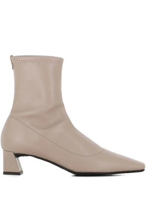 Giuseppe Zanotti square-toe block-heel boots - Neutrals