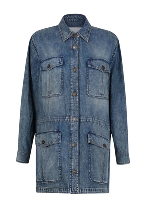 MARANT ÉTOILE button-fastening denim coat - Blue
