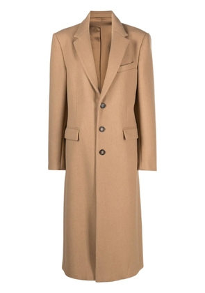 WARDROBE.NYC single-breasted wool coat - Neutrals