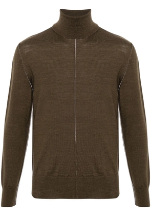 MM6 Maison Margiela raised-seam sweater - Green