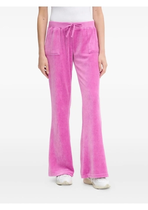 Juicy Couture embroidered patch-pocket trousers - Pink