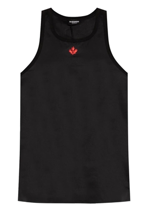 DSQUARED2 embroidered-logo cotton top - Black