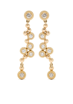 LEANDRA 18K yellow gold Moni diamond earrings