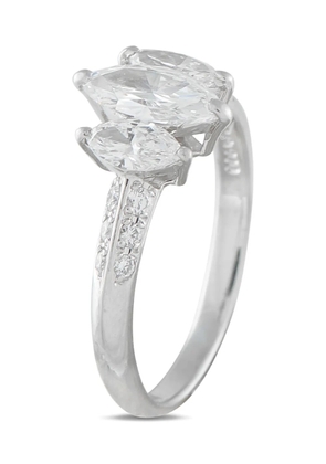 LB Exclusive diamond platinum ring - Silver