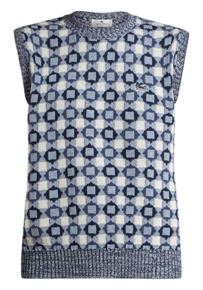 ETRO jacquard vest - White