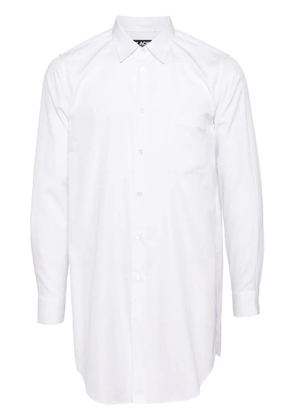 Black Comme Des Garçons side-slit shirt - White