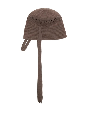 Goen.J adjustable bucket hat - Brown